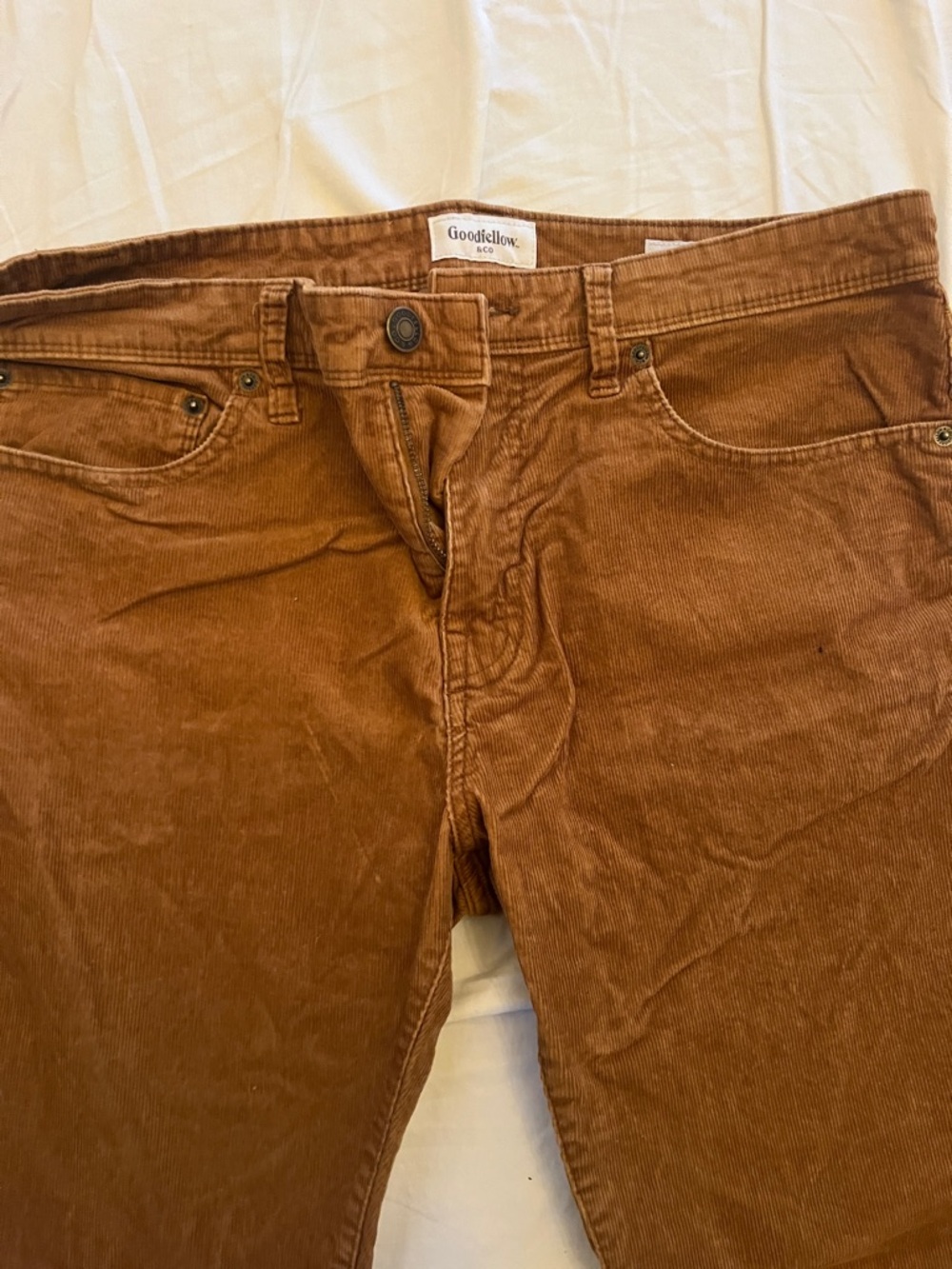 Goodfellow & Co Men's Rust Brown Corduroy Pants